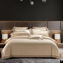 (Q BB)100 cotton cotton four-piece cotton embroidery high-grade hotel quilt cover