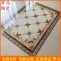 Living room parquet floor tiles 800x800 European dining room jigsaw puzzle tile aisle porch microstone mosaic tile