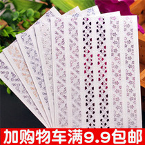 Creative bronzing corner stickers DIY photo album handmade accessories material paste photo photo fixed 78 pieces
