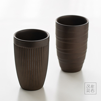 Japanese double anti-scalding ceramic cups bulk Cup cup coarse pottery tea cup coffee cup master cup of tea