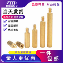 M2 copper column extended stud single head knurled round length security monitoring small gong screw single insert nut