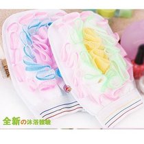 With bath and shower bath gloves Bath Gloves Bubble Bath flowers Little rubbing bath Bath Rub Bath