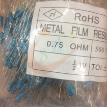 1 2W 0 5W Accuracy 5% 0 62R 0 68R 0 75R Ohm color ring plug-in carbon film resistor
