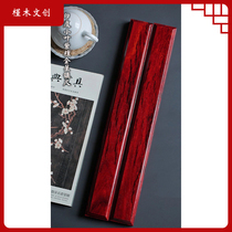 Authentic Indian lobular red sandalwood town ruler old material paperweight full of Venus high oil density collection gift room supplies four treasures