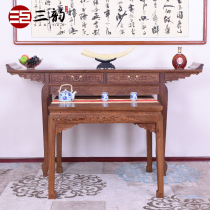 Sanyun mahogany furniture chicken wing wood table eight fairy table combination solid wood Chinese style middle hall case case