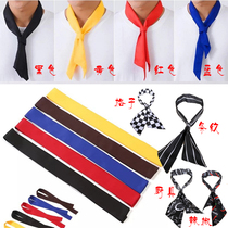 Chef clothes sweat towel bow tie Black Red Yellow Blue men and women kitchen dining solid color chef triangle scarf small length scarf