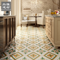 Nordic tiles 300X300 bathroom wall tiles Flower tiles Kitchen balcony paving All-ceramic color floor tiles