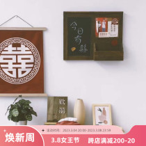 Humbling Little Red Book Peach Bud Couple)) Day of zakka Grocery Store Sensation PHOTO MESSAGE BLACKBOARD 