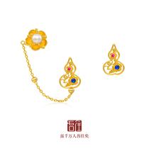 Wu to Fulu Zhenxiang Gourd Ear Pin and Two Dems of the Handwear National Wind Accessories Retro Ancient Jewellery Lady