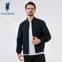 Polo Sport coat men and autumn leisure middle - aged mens clothing dad with American retro pilot jacket tide