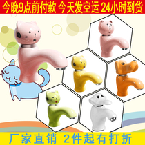 Children's cartoon faucet baby hand washing single cold and hot color table basin kindergarten school special ceramic faucet