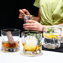 Crystal Whisky Cup wine cup creative irregular water glass Japanese glass glass glass glass glass glass wine cocktail Cup