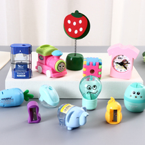Cute ball deformation candy color pencil sharpener Fruit Thomas DIY Rubiks Cube double mouth pencil sharpener collection