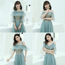 Bridesmaid dress female 2021 new spring wedding fairy quality best friend dress wedding sister group bridesmaid dress summer long section