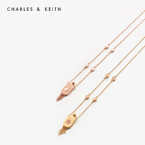  CHARLESKEITH2020 autumn and winter accessories CK5-22120226 METAL tassel semi-precious stone necklace