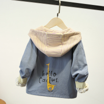Childrens clothing Boys autumn 2020 new childrens velvet jacket Foreign style baby top Childrens autumn and winter Korean version of the tide