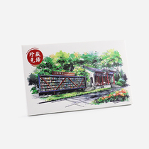 Independent Pioneer Collection Pioneer Hand-painted set postcard 14 sets of Nanjing Pioneer Bookstore