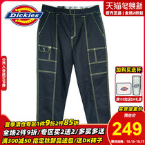 Dickies Contrast Color Press Painter Pants Mens Autumn Dress Large Pocket Loose Casual Pants 7487 B