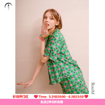 RooMance Ru Man Division Denmark Imports Classic Gline Sleepwear Female short sleeve shorts Home Suit Two Suits