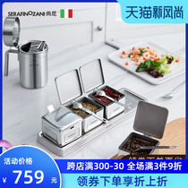 Italy Shangni stainless steel oil pot seasoning box set gift home kitchen supplies creative multi-functional combination