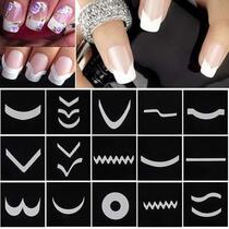 18Pc Set DIY Fashion French Manicure Form Nail Art Tips Stic