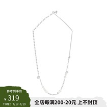 HeyJewel Shaped Natural Pearl Adjustable Single Layer Necklace Clavicle Chain Commuter Original Personality spot