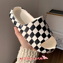 GP Board Lattice Slippers Women Summer Outwear Home Bath Non-slip Thick Bottom Couple Beach Cool Drag Mans