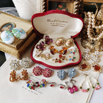 Western Antique Jewelry Vintage Earrings 100 Hitch Rhinestones Elegance European And European Trendy Retro Ear Clip O5