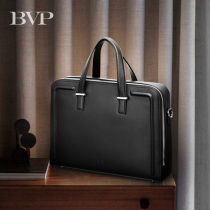 (New Product 15% Off) BVP Business Briefcase Leather Mens Handbag 2022 Casual Simple Light Luxury Handbag