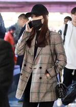 SANDRO wool plaid blazer female Song Zuer with the same autumn and winter womens clothing V6947H