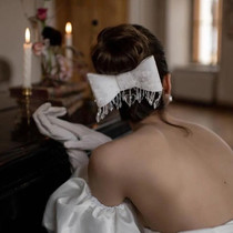 Small crowddesigner Exquisite Streaming Su Butterfly Knot Hair Accessories Bridal Wedding Headwear Name Yuan Banquet Accessories are usually available