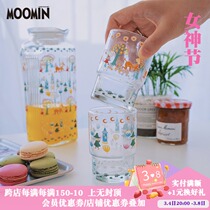 Japan imported mminmoomin unleaded glass cold drink girls cup cool water cup cute with a heat resistant water cup