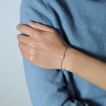 925 sterling silver jewelry simple heart shaped artificial zircon Lady bracelet simple temperament cold trend chain H5112