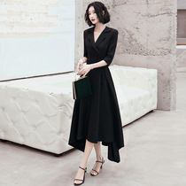 Suit evening dress female summer light luxury niche high-end atmosphere elegant temperament celebrities can usually wear banquet dress