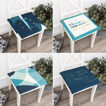 Chair cushion restaurant stool cushion student household moisture-proof cool fart cushion thickened cotton and linen sedentary office memory foam