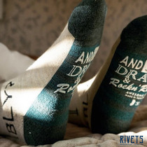  Nissan ANDSOX antique knitting machine handmade non-slip design German material retro high-top boots socks sports socks