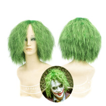 Batman Heath Khekun Joker green cartoon wig fluffy high temperature silk small curly hair Halloween cos