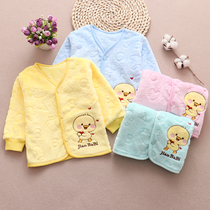 Autumn Winter Dress Baby Plus Suede Blouse Single Baby Thickened Cardiovert for men and women Child flannel Flannel Warm Little Jacket