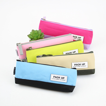 Guangbo pencil case for students with color pencil storage bag stationery bag cute simple single layer pen bag 02341