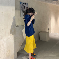 Summer clothing paired with small sub-display high fried street fashion net red popcorn Sweet Cool Salt Ensemble with two sets of women