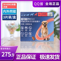 Three-piece loaded ultra-trusted large dog XL in vitro body in vitro and insect repellent gold wool dog with 30-60KG insect repellent