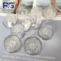Fashion Transparent Resin Button Small Fragrance Coat Button Jacket Knitted Sweater Lady Wind Coat Button Transparent Button