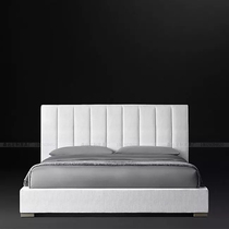 Hotel bed box soft bed frame 1 8 m single room bed screen Villa furniture hotel apartment B & B hotel room furniture