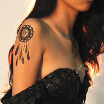 Bikini jewelry black lace tattoo sticker seaside photo with bride accessories to send off tattoo wipes