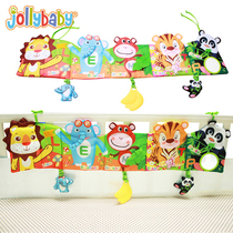 jollybaby Baby color bed circumference multi-touch three-dimensional cloth book 0-1-2 years old baby early education toy