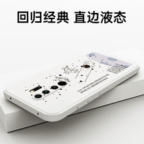 Red rice note8pro mobile phone case Red Rice note8 protective cover liquid silicone soft shell redmi straight edge ultra-thin personality lens all-inclusive anti-fall Net red ins creative men and women Tide brand shell p