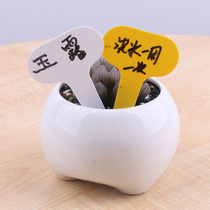 pvc fleshy flower plant horticultural label insert plastic trumpet waterproof writing plant flower name potted label