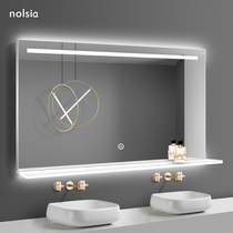 Smart bathroom mirror wall-mounted defogging toilet mirror washbasin vanity mirror washbasin vanity mirror