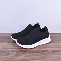 Black ladies casual sneakers travel shoes spring mesh breathable memory sponge running shoes womens shoes