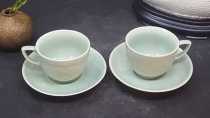 Chaoshan tea culture Longquan old factory coasters goldfish coasters a pair (2 plates and 2 cups)